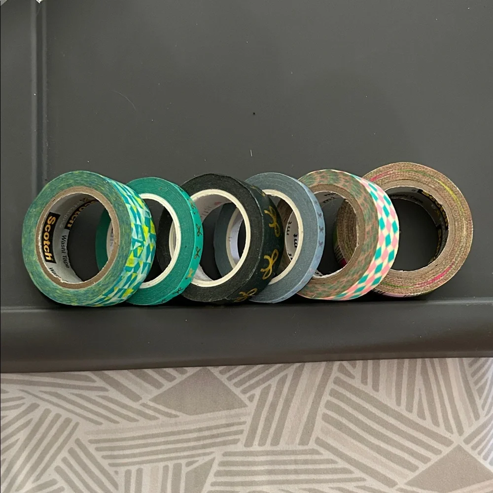 Colorful Patterned Washi Tape Set